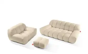 KONSIMO Polstermöbel 3er-Set in Bubble Optik Vena