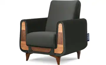 KONSIMO Sessel Anthrazit Velours