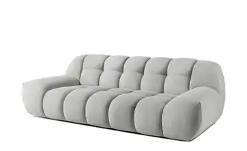 KONSIMO Polstermöbel 3er-Set Hellgrau