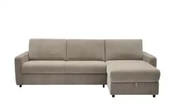 uno Ecksofa mit Schlaffunktion Ester Taupe rechts