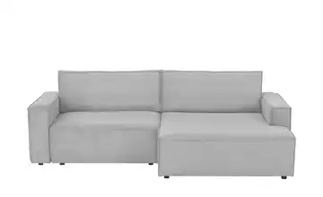 Ecksofa mit Schlaffunktion Capri rechts Hellgrau