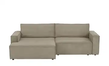 Ecksofa mit Schlaffunktion Capri links Schlamm