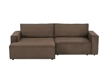 Ecksofa mit Schlaffunktion Capri links Braun