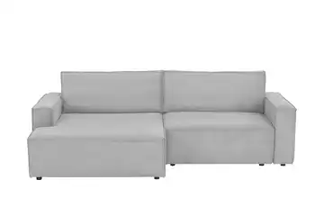 Ecksofa mit Schlaffunktion Capri links Hellgrau