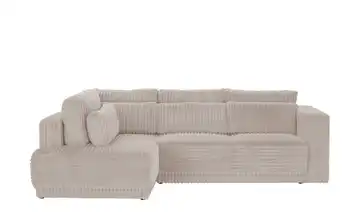 switch Ecksofa Tirana Cordstoff grob links Taupe