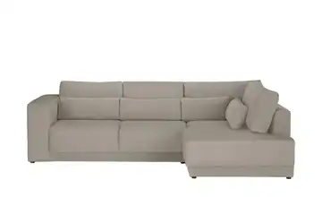 switch Ecksofa Tirana Feincord rechts Schlamm