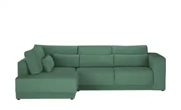 switch Ecksofa Tirana Feincord links Grün