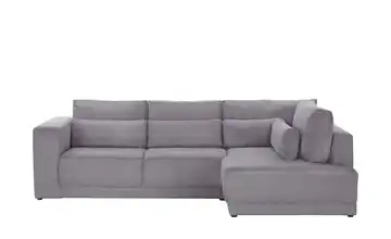 switch Ecksofa Tirana Cordstoff rechts Grau