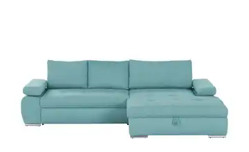 smart Ecksofa Ibby Cordstoff rechts Petrol