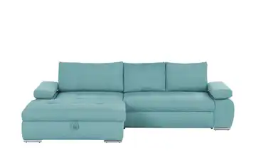 smart Ecksofa Ibby Cordstoff links Petrol