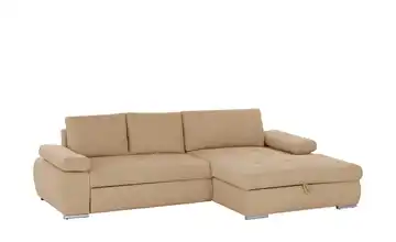 smart Ecksofa Ibby Boucléstoff rechts Braun
