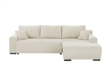 smart Ecksofa mit Schlaffunktion Nelly Beige rechts Boucléstoff