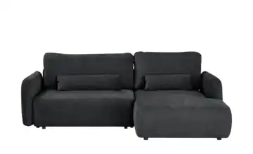 uno Ecksofa Mit Schlaffuktion Mossa Schwarz rechts