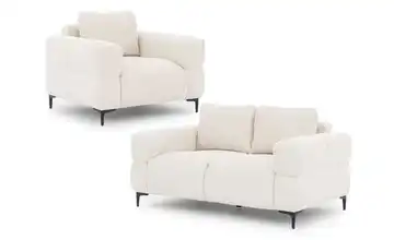 S-STYLE Polstergarnitur 2+1 Cardea Creme