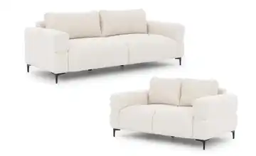 S-STYLE Polstergarnitur 3+2 Cardea Creme