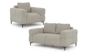 S-STYLE Polstergarnitur 2+1 Cardea Taupe