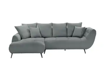 bobb Ecksofa Bellani III Grau Feincord links