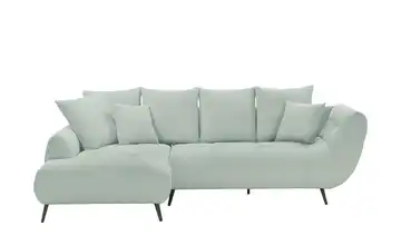 bobb Ecksofa Bellani III Hellblau Feincord links