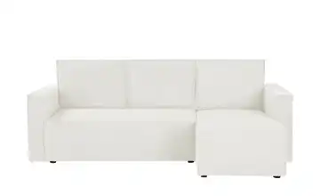 uno Ecksofa mit Schlaffunktion Cleo Creme