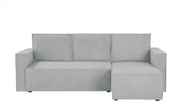 uno Ecksofa mit Schlaffunktion Cleo Hellgrau