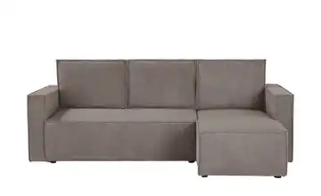 uno Ecksofa mit Schlaffunktion Cleo Taupe