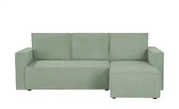 uno Ecksofa mit Schlaffunktion Cleo Hellgrün