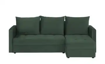 uno Ecksofa mit Schlaffunktion Mirage Flaschengrün