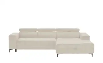 switch Ecksofa aus Mikrofaser Caro Beige Mikrofaser in Samt-Optik rechts Grundfunktion