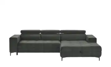 switch Ecksofa aus Mikrofaser Caro Anthrazit Mikrofaser in Samt-Optik rechts Grundfunktion