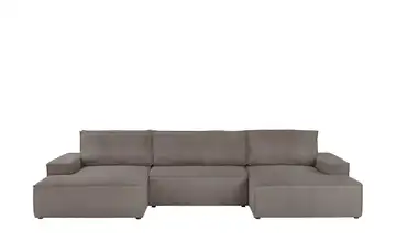 uno Wohnlandschaft mit Schlaffunktion Fjord Braun