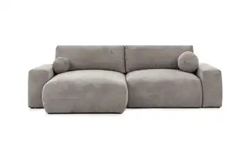 S-STYLE Ecksofa mit Schlaffunktion Puffy links Taupe