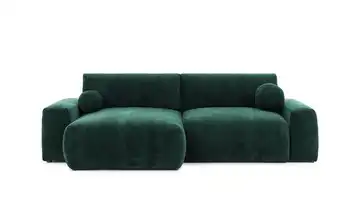 S-STYLE Ecksofa mit Schlaffunktion Puffy links Grün