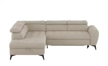 switch Ecksofa mit Schlaffunktion Deen links Erweiterte Funktion Cappuccino