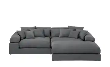 smart Ecksofa Lianea rechts Anthrazit Feincord