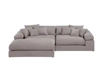 smart Ecksofa Lianea links Schlamm Feincord
