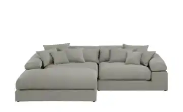smart Ecksofa Lianea links Hellgrau Feincord