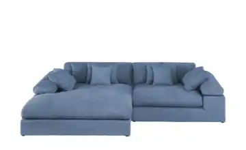 smart Ecksofa Lianea links Blau Boucléstoff