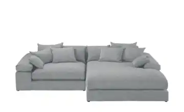 smart Ecksofa Lianea rechts Grau Flachgewebe