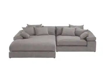 smart Ecksofa Lianea links Schlamm Flachgewebe fein