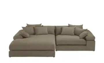 smart Ecksofa Lianea links Grün Flachgewebe fein