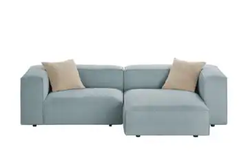 Ecksofa Noé rechts Flachgewebe grob Blau