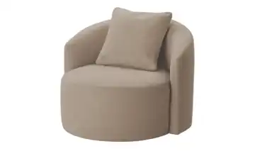 Höffner Selection Drehsessel Aurelia Flachgewebe fein Cappuccino