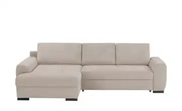 bobb Ecksofa in kuscheligem Cordstoff Soumia Taupe Cordstoff links