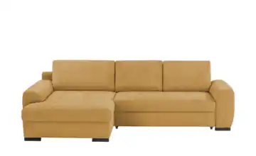 bobb Ecksofa in kuscheligem Cordstoff Soumia Curry Cordstoff links