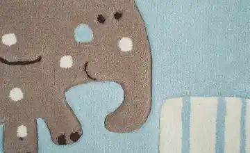 Esprit Handtuft Teppich Lucky Zoo Blau 70x140 Cm