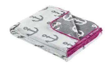 LAVIDA Soft-Flausch Wendedecke Anker