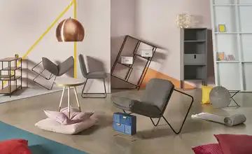 HOME STORY Jacquard Plaid Zick Zack
