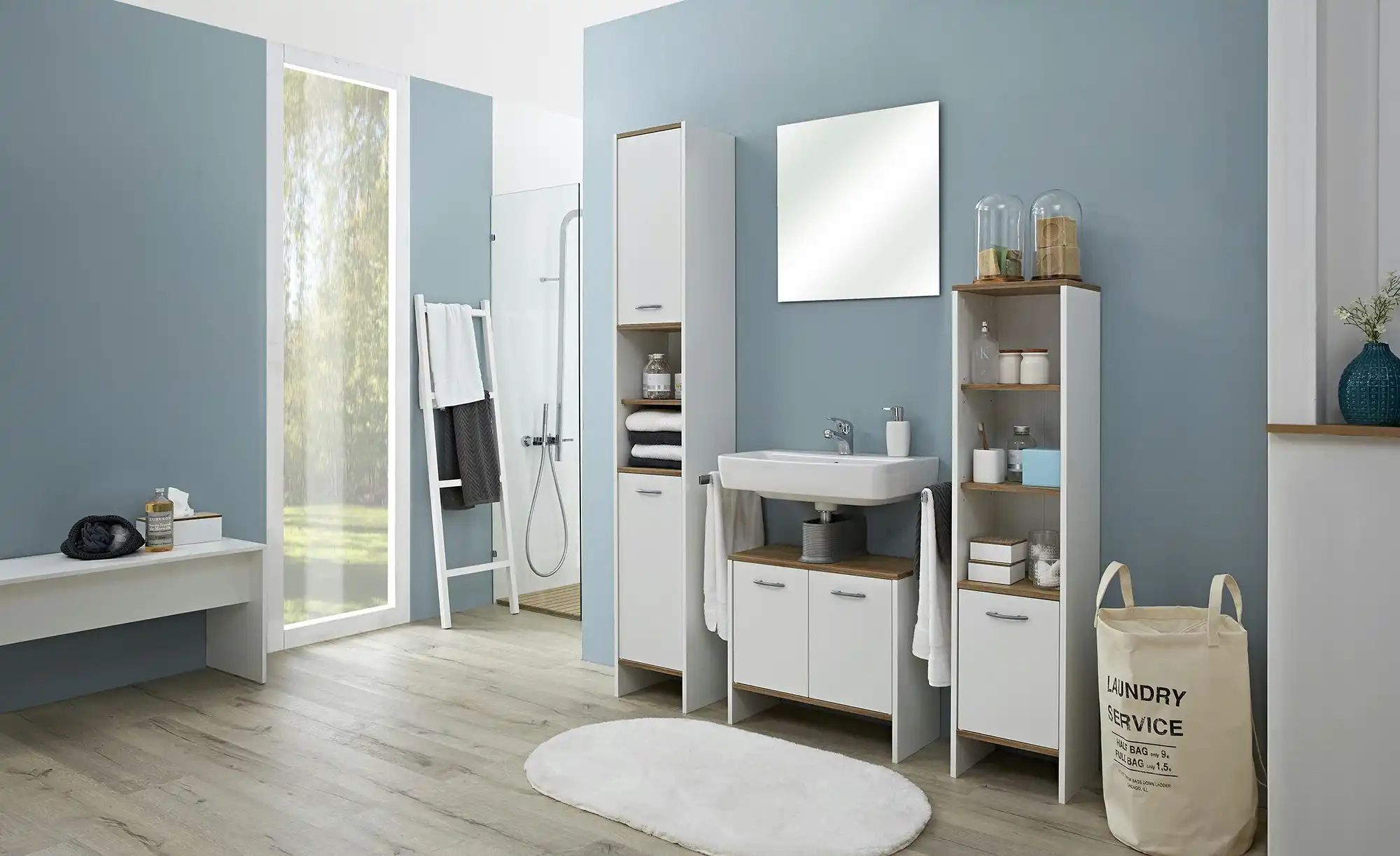 Midischrank  Stechlinsee ¦ weiß ¦ Maße (cm): B: 33 H: 136 T: 28.0 Schränke günstig online kaufen