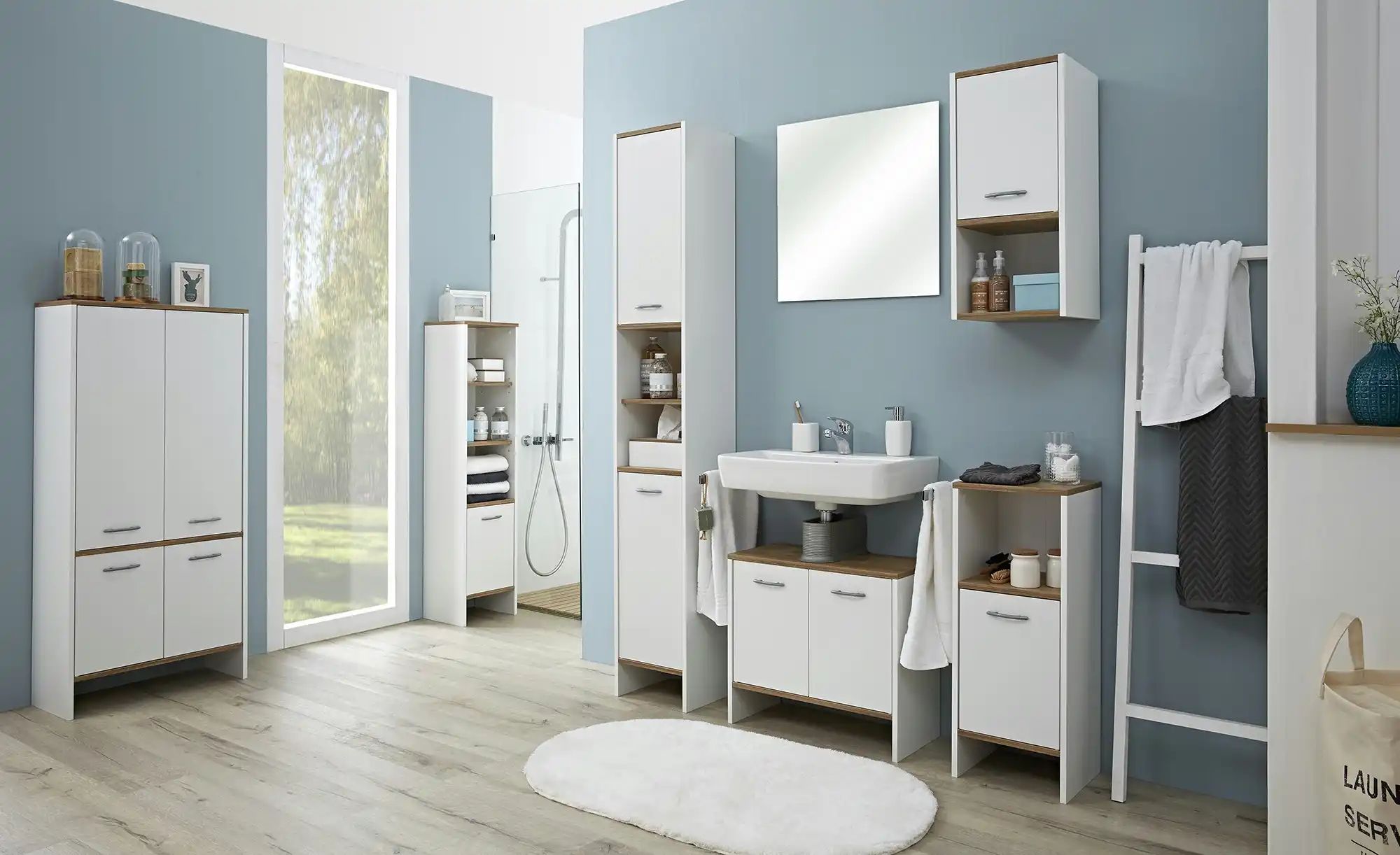 Midischrank  Stechlinsee ¦ weiß ¦ Maße (cm): B: 62 H: 136 T: 28.0 Schränke günstig online kaufen