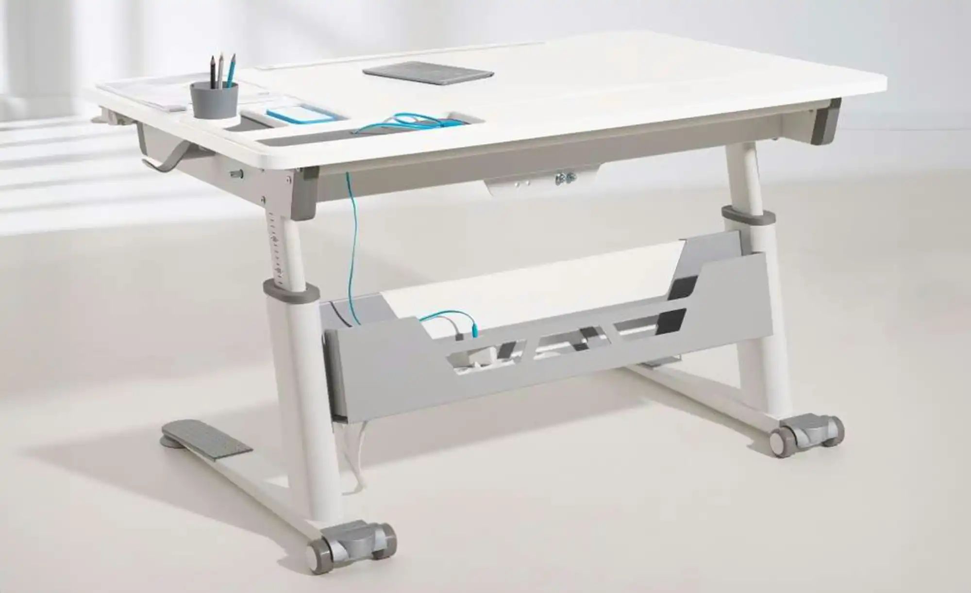 PAIDI Schreibtischaufsatz Kabelkanal für Schreibtische, (B/H/T ca. 86x19x10 günstig online kaufen